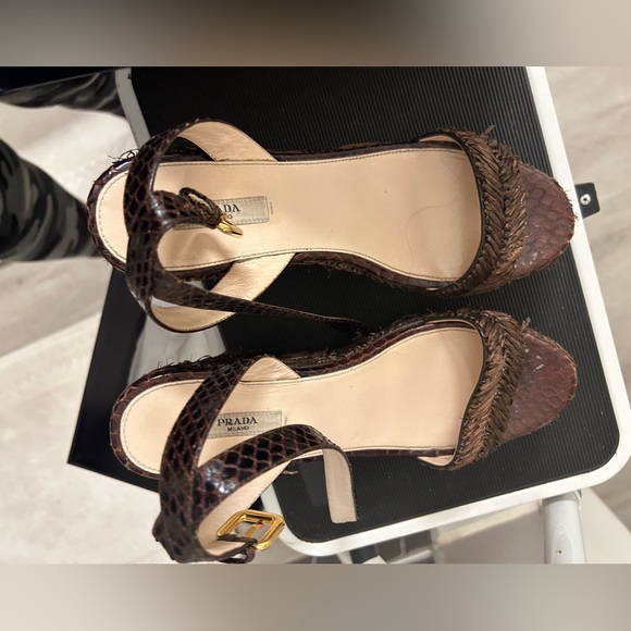 Prada platform wedge size 8.5 - Picture 2 of 9